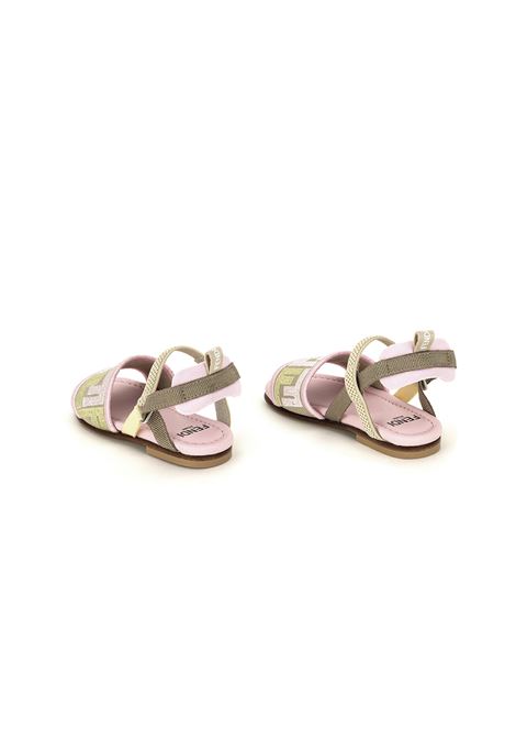 Pink FF Sandals FENDI KIDS | JFR383-ARI7F1OHC