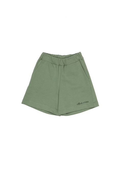 Green Shorts With Embroidery FENDI KIDS | JMF481-5V0F1MTQ