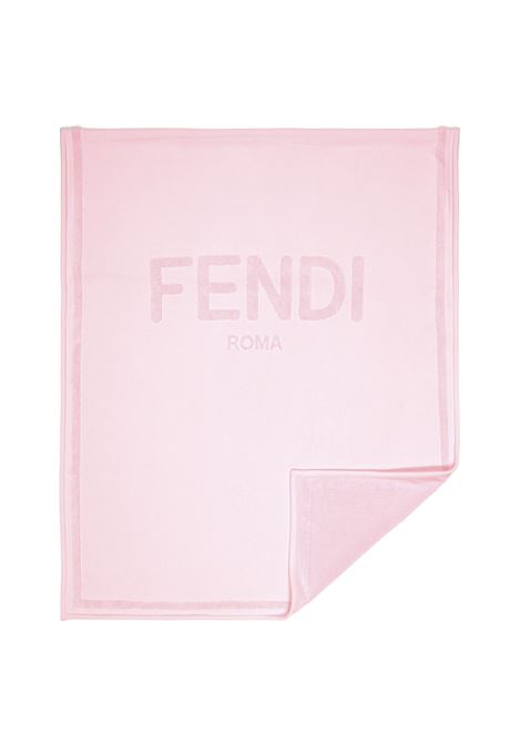 Telo Mare Rosa Con Logo FENDI KIDS | JUM010-ARW1F0QD1