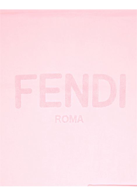 Telo Mare Rosa Con Logo FENDI KIDS | JUM010-ARW1F0QD1