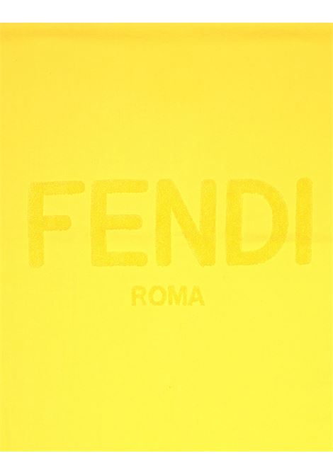 Telo Mare Giallo Con Logo FENDI KIDS | JUM010-ARW1F0VNL