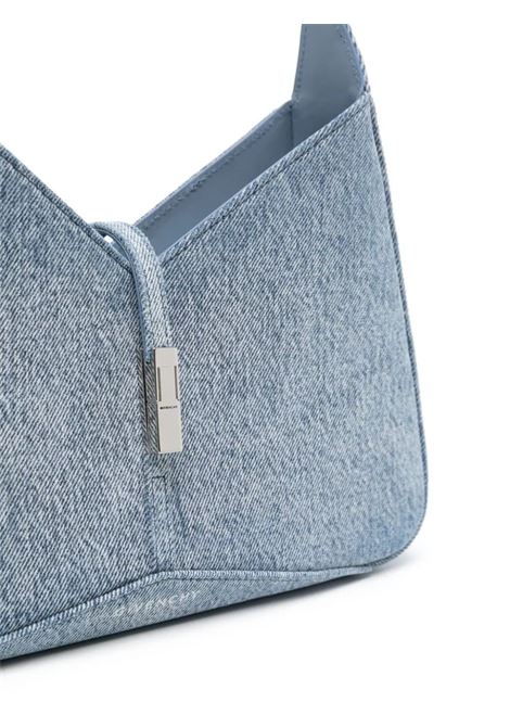 Cut-Out Zipped Small Shoulder Bag In Light Blue Denim GIVENCHY | BB50XPB1ZT420