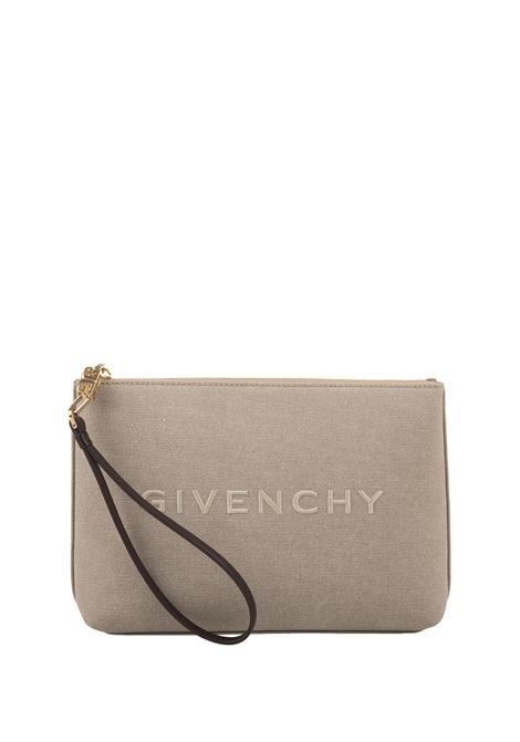 GIVENCHY Clutch Bag In Army Beige Canvas GIVENCHY | BB60KSB225259
