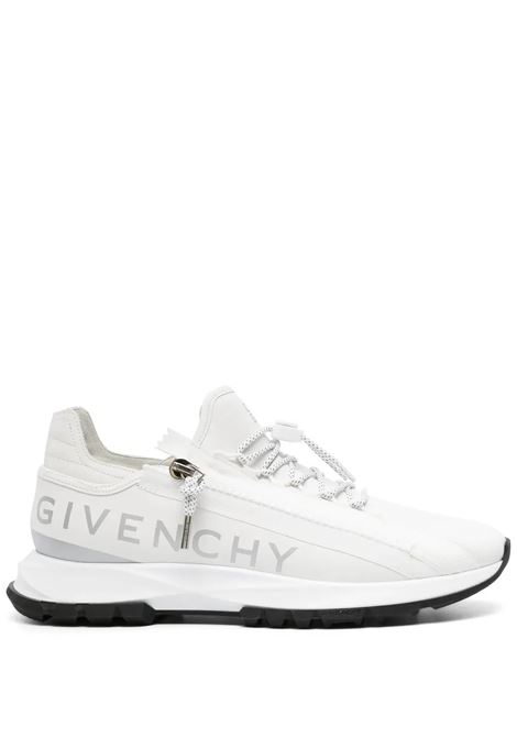Sneakers Da Running Spectre In Pelle Bianca Con Zip GIVENCHY | BH009BH1Q4132