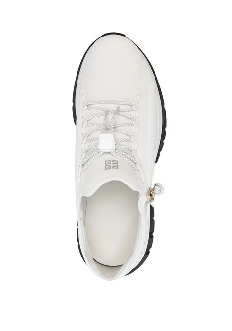 Sneakers Da Running Spectre In Pelle Bianca Con Zip GIVENCHY | BH009BH1Q4132