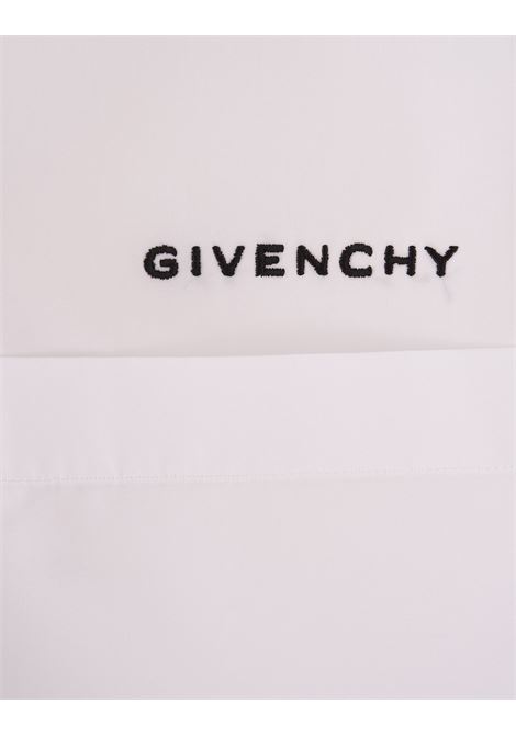 White Boxy Fit Shirt With Logo GIVENCHY | BM610814M6100