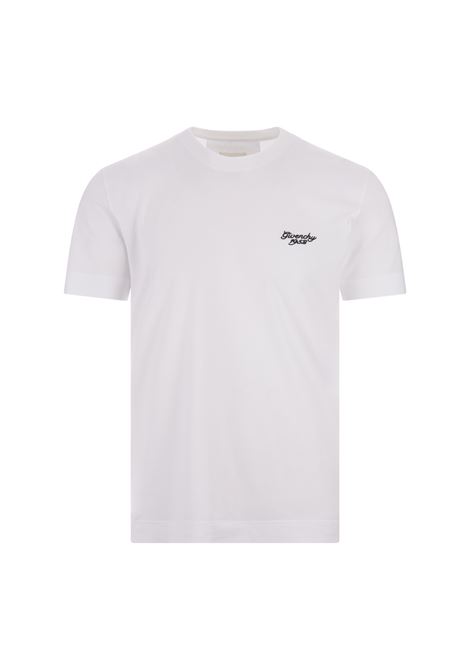 GIVENCHY 1952 Slim T-Shirt In White Cotton GIVENCHY | BM716G3YM8100