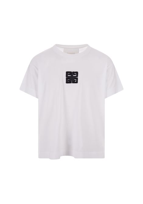 T-Shirt Ampia 4G Stars In Cotone Bianco GIVENCHY | BM71JB3YLZ100