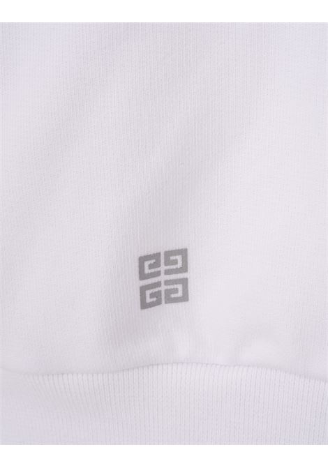 White GIVENCHY Hoodie With Print GIVENCHY | BMJ0LA3YJ9100