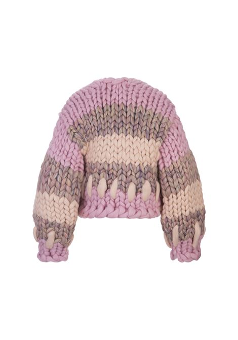 Pink Colossal Knitted Halle Cardigan HOPE MACAULAY | HALLE COLOSSAL KNITJACKET