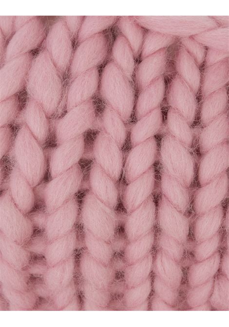 Pink Chunky Knitted Bralette Top HOPE MACAULAY | PINK CHUNKY KNITBRALETTE