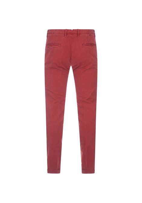 Pantaloni Slim Fit in Gabardina Stretch Rossi INCOTEX SLACKS | 17S100-9664B225