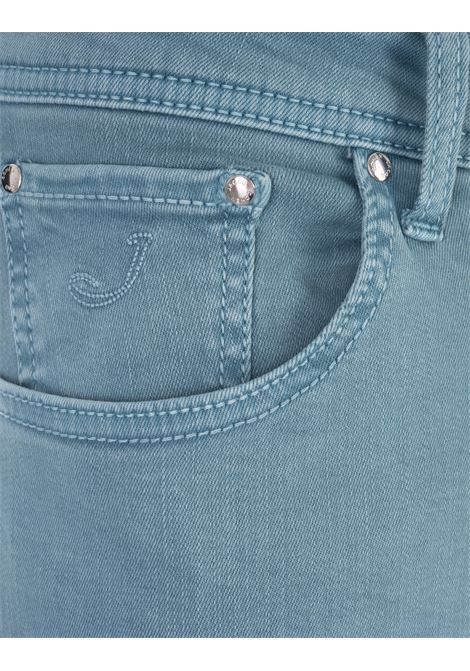 Jeans Nick Slim Fit In Denim Teal Blue JACOB COHEN | UQE07-36-P-3732U67