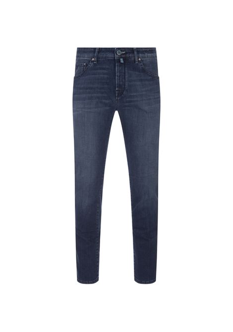 Jeans Scott Cropped In Denim Stretch Blu Scuro JACOB COHEN | UQM15-34-S-4125690D