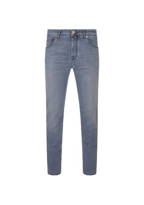 Jeans Scott Cropped In Denim Stretch Blu Chiaro JACOB COHEN | UQM15-34-S-4125701D