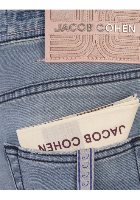 Jeans Scott Cropped In Denim Stretch Blu Chiaro JACOB COHEN | UQM15-34-S-4125701D