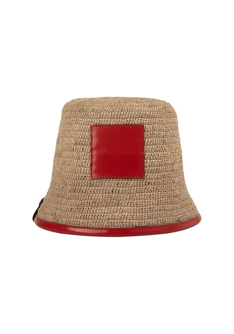 Le Bob Soli Bucket Hat In Orange JACQUEMUS | 245AC642-3128750