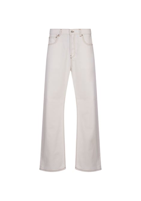 Pantaloni Le De Nîmes Droit In Off-White/Tabac JACQUEMUS | 245DE028-151411C