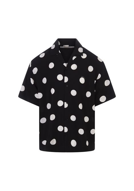 Camicia La Chemise Jean In Print Dots Black & White JACQUEMUS | 245SH201-10029BL