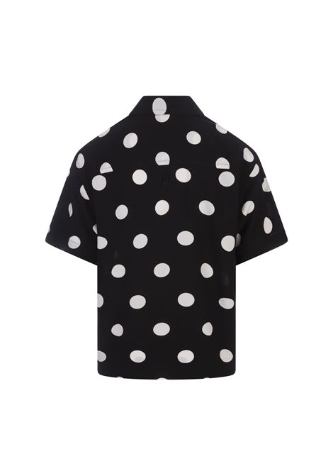 Camicia La Chemise Jean In Print Dots Black & White JACQUEMUS | 245SH201-10029BL