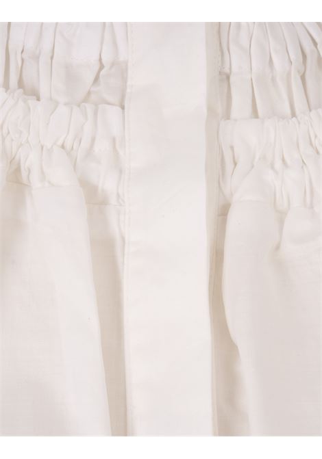 White Shirt With Gathering On The Neck JIL SANDER | J03DL0133-J45250100