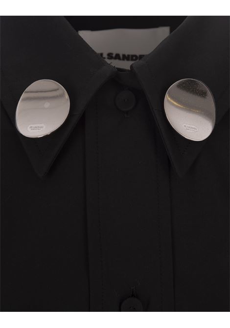 Camicia Nera Con Dettaglio Gioiello JIL SANDER | J03DL0160-J45002001