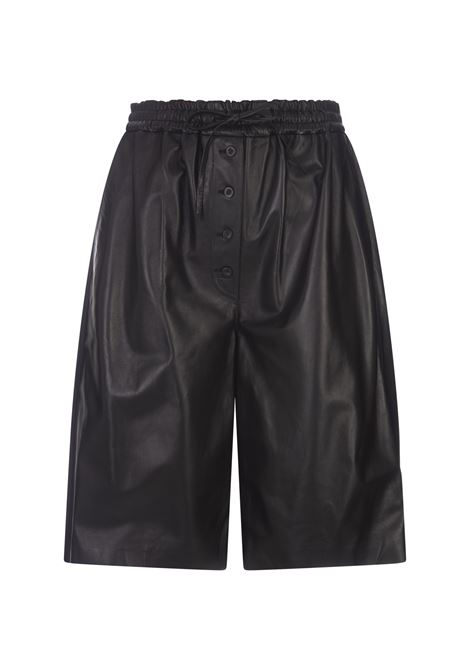 Shorts In Pelle Nera JIL SANDER | J03KA0212-J07189001