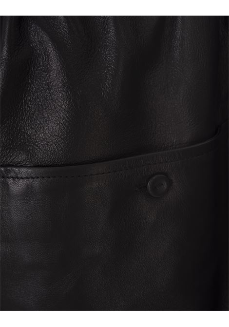 Black Leather Shorts JIL SANDER | J03KA0212-J07189001