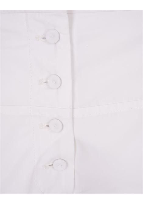 White Cotton Bermuda Shorts With Buttons JIL SANDER | J03KA0233-J45002100