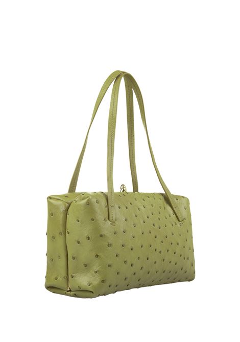 Goji Pillow Bag In Green Leather With Polka Dots JIL SANDER | J08WD0078-P5113321