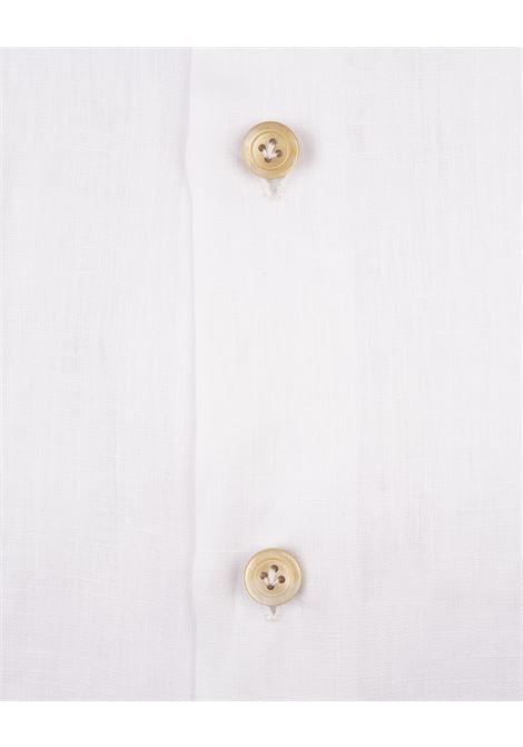 White Linen Classic Shirt KITON | UCCKF111114007