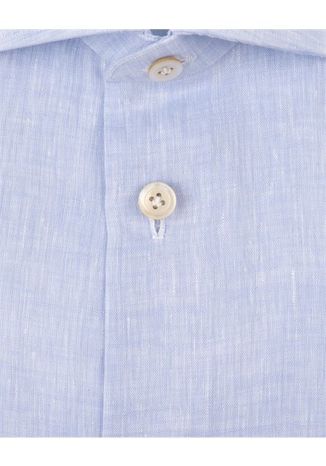 Light Blue Linen Classic Shirt KITON | UCCKF111114008