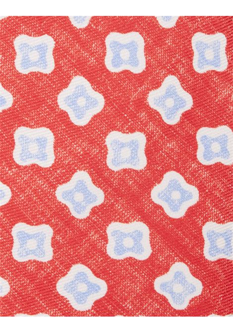 Cravatta Rossa Con Pattern a Contrasto KITON | UCRVKRC01I3904