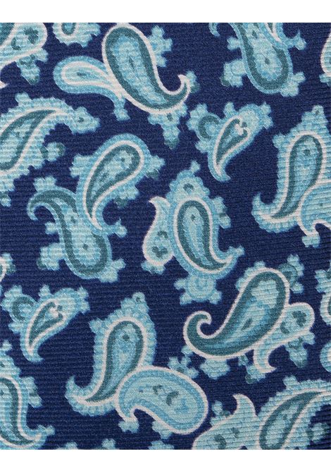 Cravatta Blu Con Pattern Cashmere KITON | UCRVKRC01I5902