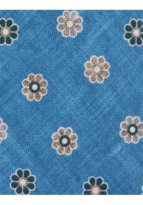 Cravatta Azzurra Con Pattern Di Fiori KITON | UCRVKRC01I7402