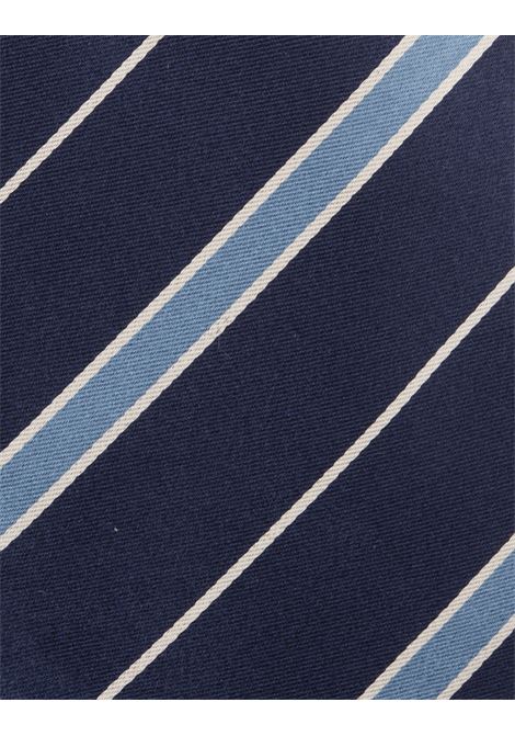 Blue Tie with Light Blue Stripes KITON | UCRVKRC02I2102