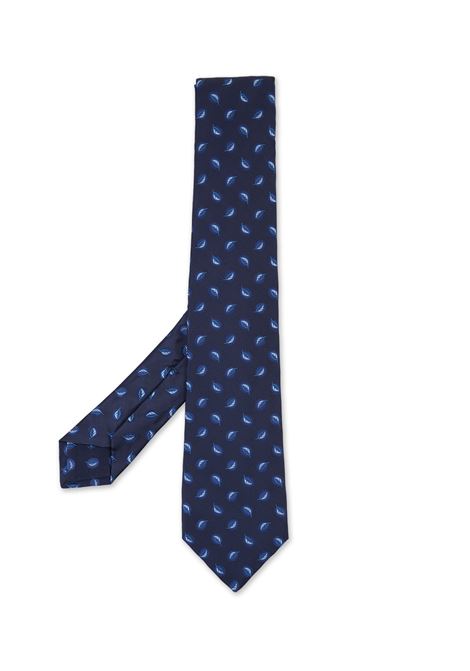 Blue Tie with Micro Pattern KITON | UCRVKRC02I3204