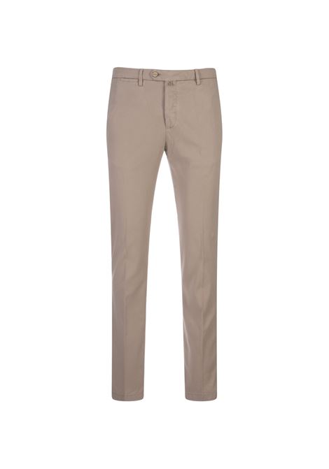 Pantaloni In Cotone Stretch Sabbia KITON | UFPP79K0607D02
