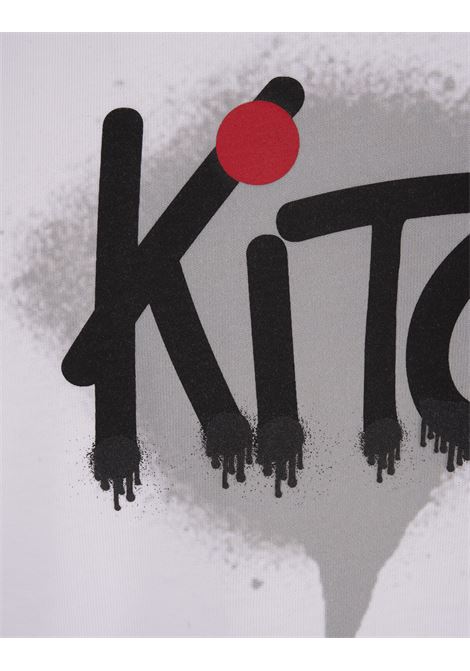 T-Shirt Bianca Con Logo Kiton Stile Graffiti KITON | UMK0365010
