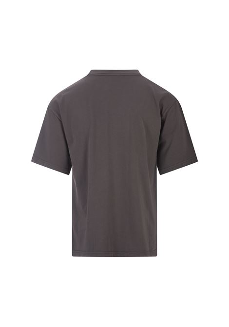 Grey T-Shirt With Graffiti Style Kiton Logo KITON | UMK0365050