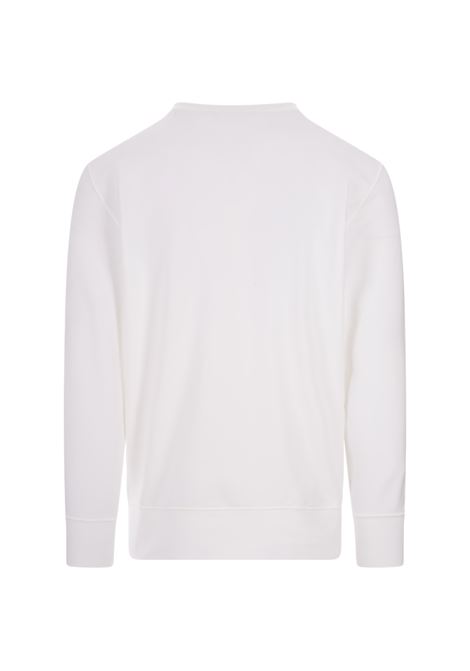 White Crew Neck Sweatshirt With Logo KITON | UMK037701