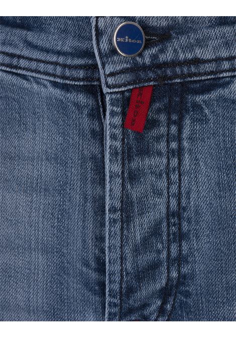 Jeans Affusolati In Denim Blu Medio KITON | UPNJSMK0615D01