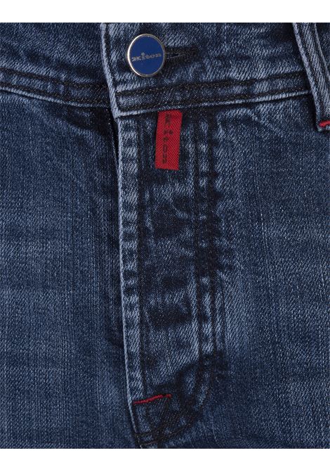 Dark Blue Denim Tapered Jeans KITON | UPNJSMK0615D02