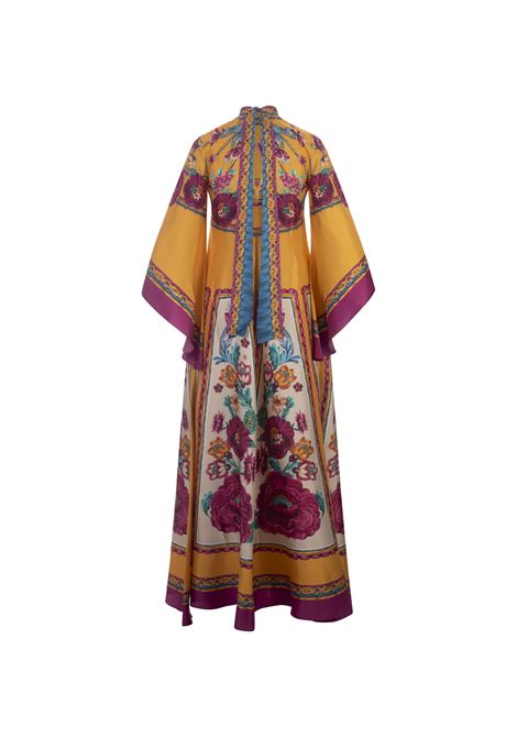Magnifico Dress In Zodiac Plac?e Marigold Silk Twill LA DOUBLE J | DRE0232_SIL006ZOD01OR05