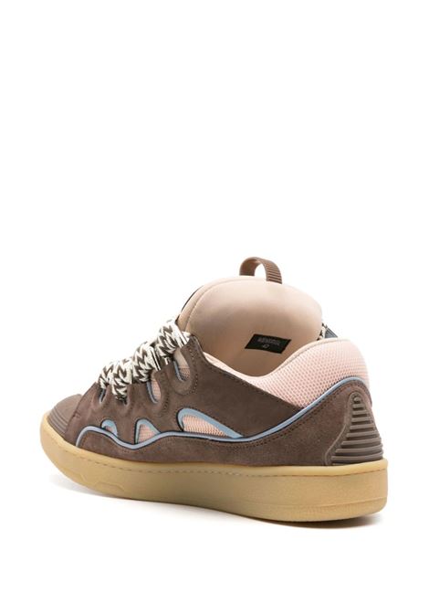 Curb Sneakers In Brown Leather LANVIN | FM-SKRK11-DRAG-A20611