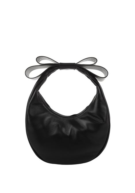 Small Cadeau Tote Bag In Black Nappa Leather MACH & MACH | R24-B0065-NAPBLK