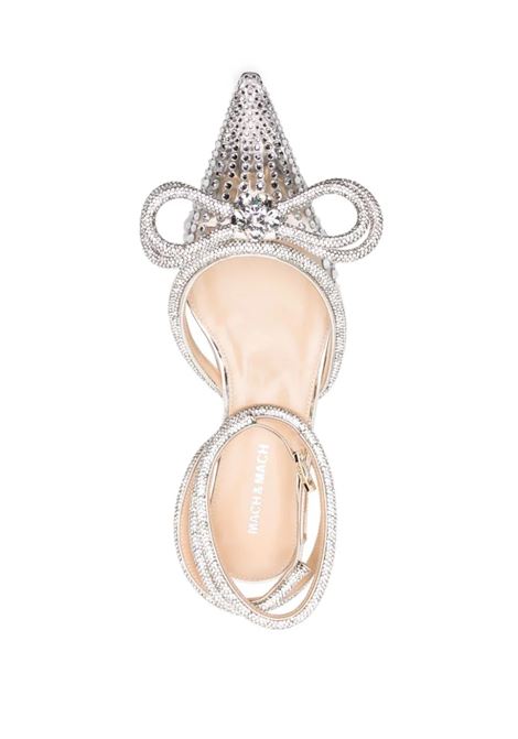 Crystal Embellished Double Bow Ballerinas MACH & MACH | SS24-S0690-15-X03GLD