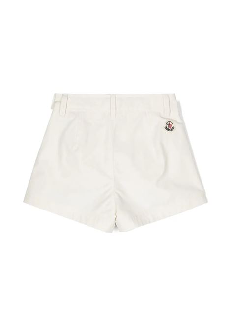 White Twill Shorts With Pockets MONCLER ENFANT | 2B000-07 5957F034