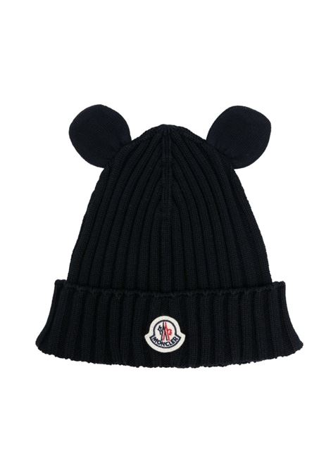 Blue Beanie With Logo and Ears MONCLER ENFANT | 3B000-01 M1367742