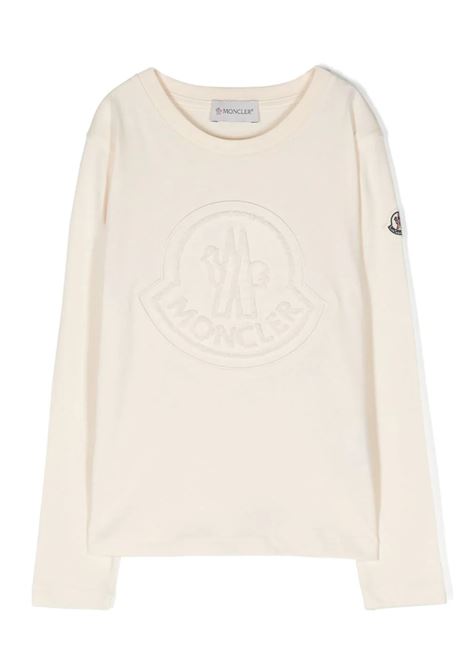 Light Beige Sweater With Logo MONCLER ENFANT | 8D000-03 83907050